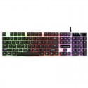 Fvq305s wired luminous keyboard and mouse set electronic games luminous suspended key cap film keyboard and mouse set
