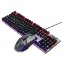 Fvq302 wired mechanical keyboard electronic competition mixed light real mechanical game keyboard replaceable plug-in green axis body red axis