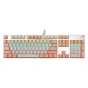 Fvk800 wired true mechanical luminous keyboard game video game horse racing lantern 104 key green axis body true mechanical keyboard