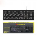 Cross border Weibo wired keyboard computer keyboard Western spot general wired keyboard waterproof and durable keyboard wholesale