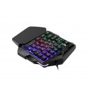 G94 one handed keyboard colorful backlight single hybrid game players eat chicken hand games computer cross-border eBay Amazon
