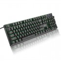 E element z88104 key game mechanical keyboard is light and easy to carry, and the green shaft is equipped with magnetic ring shielding wire to emit light