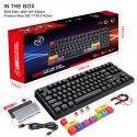87 key USB wired mechanical game keyboard red axis E-sports office can be plugged in and out, and a variety of white lights can be sent on behalf of each other