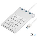 Mini digital wired keypad hubusb3 018 key is used for the computer keyboard of financial accounting cashier