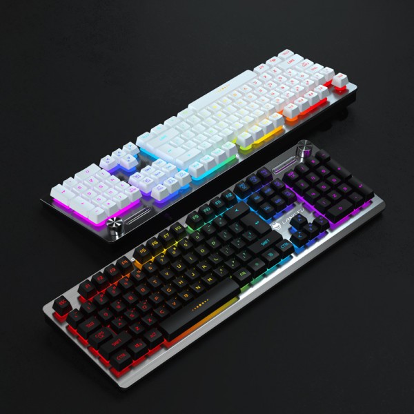 LANGTU K002 mechanical handle laptop desktop wired luminous game keyboard Amazon eBay cross border