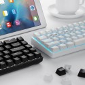 Cross border direct supply new alliance 68 key Bluetooth mechanical keyboard wired wireless Bluetooth three mode tablet mobile phone computer game