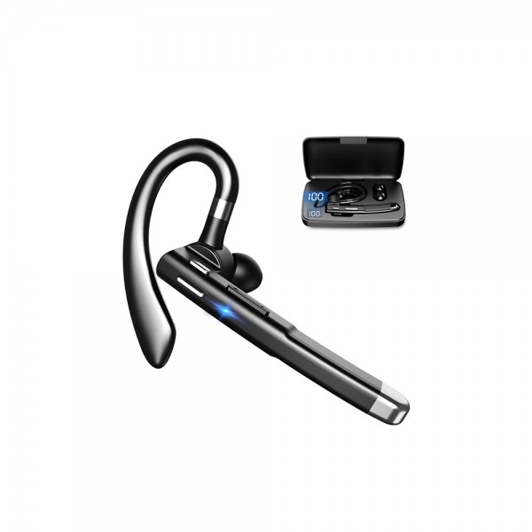 New LED wireless Bluetooth headset enc call noise reduction ear hook sports running universal business headset digital display