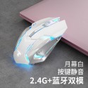 Cross border forerunner wireless Bluetooth mouse rechargeable silent pink cute notebook mouse in stock