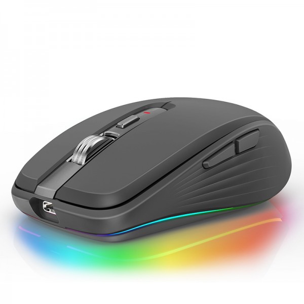 Cross border tiger cat M303 wireless Bluetooth dual-mode rechargeable mouse desktop notebook e-sports game RGB light