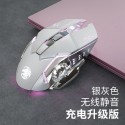 Cross border forerunner wireless Bluetooth mouse rechargeable silent pink cute notebook mouse in stock