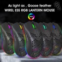 Cross border spot lightweight hollow hole mouse RGB wireless 2.4G charging game luminous computer office mouse