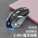 Cross border forerunner wireless Bluetooth mouse rechargeable silent pink cute notebook mouse in stock