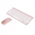 1 set of rose gold wireless keyboard and mouse set Mini silent mouse keyboard set i151719