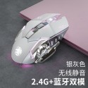 Cross border forerunner wireless Bluetooth mouse rechargeable silent pink cute notebook mouse in stock