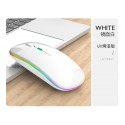 2.4G + 5.0 Bluetooth dual-mode colorful light-emitting charging mute mouse foreign trade spot wholesale one