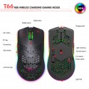 Cross border spot lightweight hollow hole mouse RGB wireless 2.4G charging game luminous computer office mouse