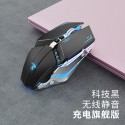 Cross border forerunner wireless Bluetooth mouse rechargeable silent pink cute notebook mouse in stock