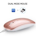 The new wireless Bluetooth mouse 2.4G dual-mode mouse laptop desktop is suitable for a generation PC