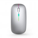 2.4G + 5.0 Bluetooth dual-mode colorful light-emitting charging mute mouse foreign trade spot wholesale one