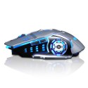 Cross border support logo printing smart mouse mute charging luminous keyboard mouse game E-sports wireless mouse