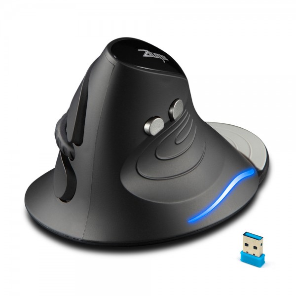 Zelotes master creative wrist guard mouse 2.4G vertical ergonomic healthy wireless mouse