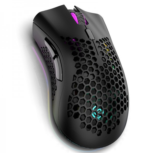 Viper hollow hole charging Wireless mouse game luminous RGB computer office mouse lightweight Amazon