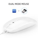 The new wireless Bluetooth mouse 2.4G dual-mode mouse laptop desktop is suitable for a generation PC