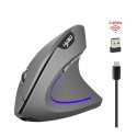 HXSJ new vertical wireless Mouse2 Ergonomic design of 4GHz mouse 2400dpi preventive mouse