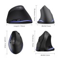 Zelotes master vertical wireless charging mouse 2.4G vertical 2400dpi wrist guard private model mouse