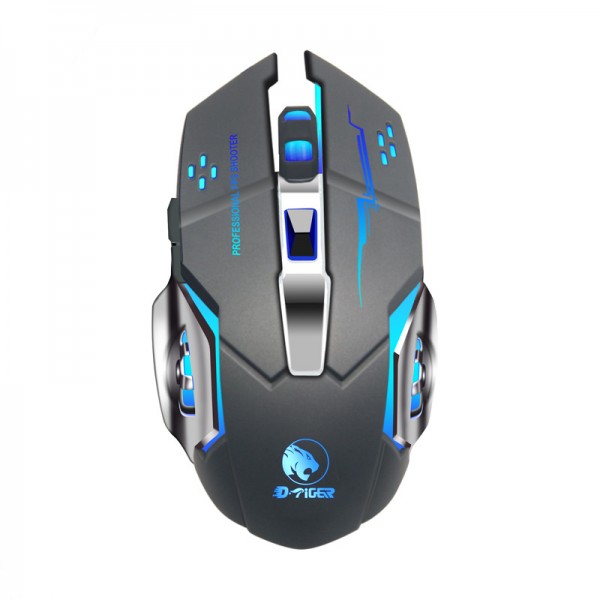 Ten tiger factory 2.4G wireless game mouse luminous mute rechargeable wired Office Mouse