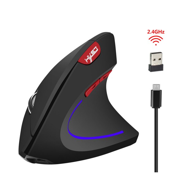 HXSJ new vertical wireless Mouse2 Ergonomic design of 4GHz mouse 2400dpi preventive mouse