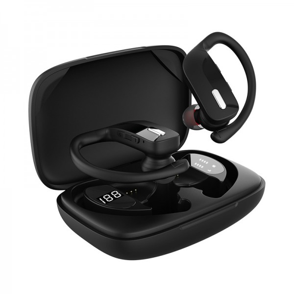 Amazon explosive t17tws Bluetooth headset ear hanging wireless sports headset new private model factory