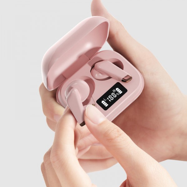 Cross border new women's TWS wireless Bluetooth headset 5.0 sports noise reduction lovely women's game Bluetooth headset
