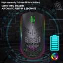 Cross border spot lightweight hollow hole mouse RGB wireless 2.4G charging game luminous computer office mouse