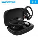 Amazon explosive t17tws Bluetooth headset ear hanging wireless sports headset new private model factory