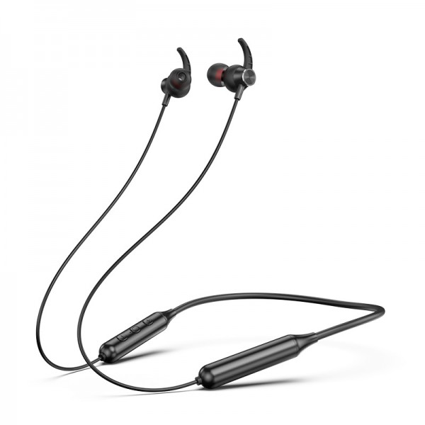 Bluetooth 5.0 wireless sports headset stereo subwoofer hanging neck hanging metal magnetic Bluetooth headset