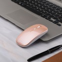 Cross border spot dual-mode 5.2 Bluetooth wireless mouse rechargeable mute office game girl Bluetooth mouse