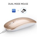 The new wireless Bluetooth mouse 2.4G dual-mode mouse laptop desktop is suitable for a generation PC