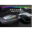 2.4G + 5.0 Bluetooth dual-mode colorful light-emitting charging mute mouse foreign trade spot wholesale one