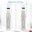 Manufacturer wholesale metal USB flash disk usb3 1 business USB flash drive 64gtypec mobile flash drive gift USB flash drive