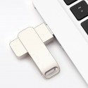 [popular] metal rotary USB flash disk wholesale metal texture creative gift USB flash disk high speed 2.03.0 manufacturer direct sales