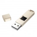 USB flash disk 32g secret shield fingerprint identification office compact password protection secure encryption USB flash disk mobile portable