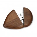 USB flash disk wholesale walnut wood USB creative new mini water drop love 32g high-speed USB disk can engrave logo