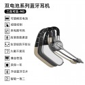 Cross border e-commerce popular unilateral Business Series ear hanging sports digital display Bluetooth headset wireless in ear headset