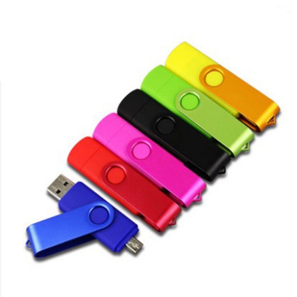 Mobile phone USB flash disk 8g64g beautiful color clip computer dual-purpose USB flash disk OTG dual plug car USB flash disk customization and wholesale
