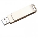 [popular] metal rotary USB flash disk wholesale metal texture creative gift USB flash disk high speed 2.03.0 manufacturer direct sales