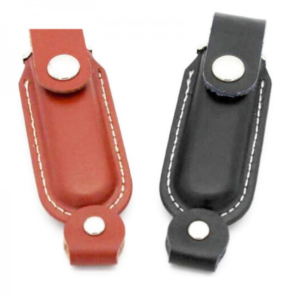 Leather U-disk u-shield protective leather cover creative simple U-disk protective cover creative simple portable hanging waist U-disk cover