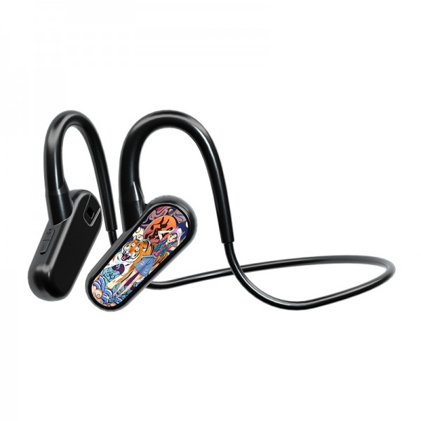 Cross border exclusive private model pop-up J03 bone conduction wireless Bluetooth headset with memory sports ear hook headset