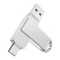 USB flash disk 2 in 1 typecusb3 116gb32gb64gb128gb256gb rotating metal USB flash disk
