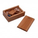 Square wooden U-disk bamboo U-disk beech Maple U-disk with wooden box usb3 0 wood plate DIY carving